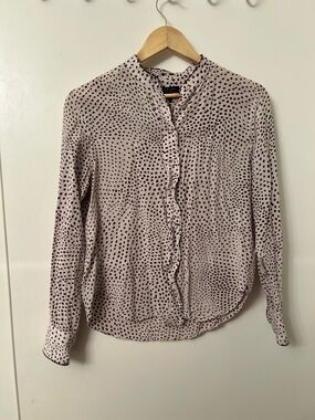 Rag & Bone Printed Button‑Down Blouse – Size Small